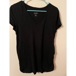 Basic black maternity shirt